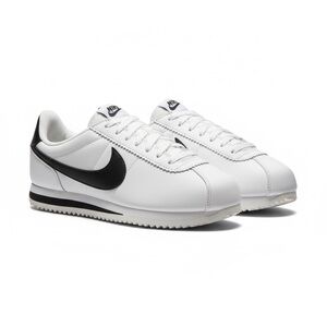 Nike Classic White and Black Cortez Sneakers